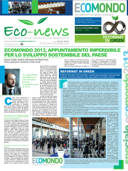 26 Set-Ott 2013 - Speciale Ecomondo