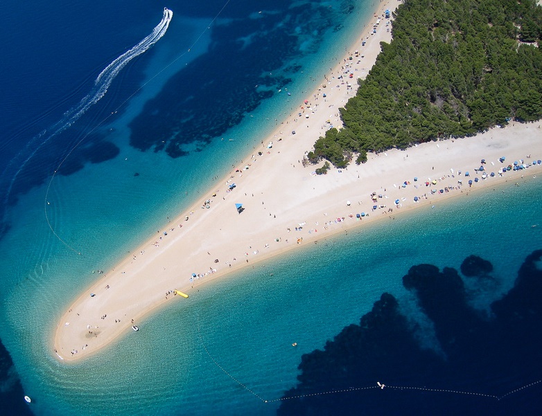 La mappa del mare blu europeo