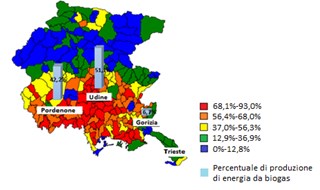 Friuli Venezia Giulia, dove cresce la produzione di biogas